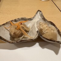 鮨あら井 - 鯵の南蛮漬けと茄子の白浸し