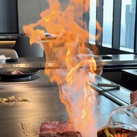鉄板焼 さざんか - 高層階からの景色を愉しみながら頂くビーフランチ