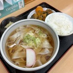 おかだうどん - きしめん定食　¥700(税込)