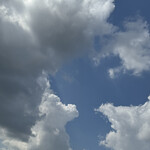 レイドバックバーガー - 店を出ると幸い曇りだった