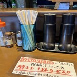 ぢどり屋　運 - カウンター席前の写真1️⃣