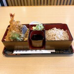 松栄庵 - 合わせ天重 冷たいお蕎麦