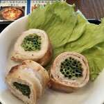 わ楽 - 豚バラねぎ巻き