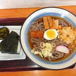 みさきチェーン - 冷やしそば ＋ 梅おにぎり