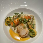 銀座 レカン - 的鯛 天使の海老 旬のコキャージュ