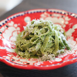 Nizza - 料理写真:ほうれん草のフェットチーネ ソースジェノベーゼ☆