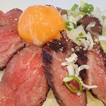 肉八や - 霞浦牛ローストビーフ2983丼