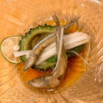 炭火割烹とも - きびなごの酢の物(撮り忘れていて残り物ショット)