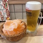 大衆餃子酒場ニューマルケン - 生ビール中