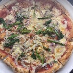 Tucusi - 菜の花とすらすのピザ