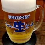 俺の中華たなか家 - 先着☆は「サントリートリプル生中」❗泡が美味いっす(≧∇≦)b