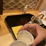 お料理なかき - 日本酒 乾杯②