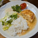 キッチン ブルー グローブ - 再びワンプレート