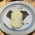 鮨処 池上 - 千葉館山の黒むつ 新潟いやひこ茶豆すりおろし