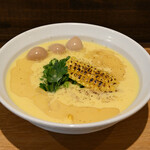 NIBOSHI MANIA - 恵味の冷やし嶽きみソバ