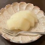 竹葉亭 - 鰻お丼A、Bには「水菓子」は付いていない