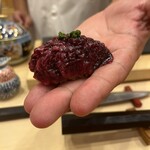 ときずし 山田 - 以下追加品 ゴンドウクジラの尾ノ身