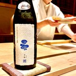 炎水 - 毛蟹には新政の天蛙 純米酒　微発泡で旨い♫