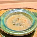 炎水 - その日のスペシャル、三福海苔入り、熱々の毛蟹雑炊が登場