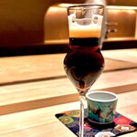 炎水 - 鮎に黒ビールを所望。わざわざありがとうございました！