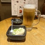 串焼きロマン 八氣 - 生ビールとお通し