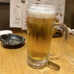串焼きロマン 八氣 - 生ビール