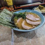 横濱ラーメン あさが家 - チャーシュー3枚ラーメン1200円の濃いめ指定です。