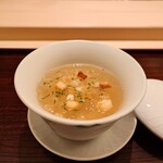 山﨑 - トウモロコシのジュレと雲丹