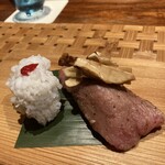 すみや亀峰菴 - 鱧寿司  亀岡牛焙り寿司