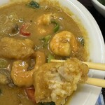 中国料理 頤和園 - サカナ天ぷらとエビ入り