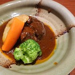 すてーきはうす 伊勢屋 - 「牛たんずくし膳」の牛たんシチュー