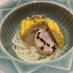 博多割烹流れ鮨 海進丸 - レモン素麺