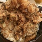 高瀬 - かき揚げ天丼のアップ