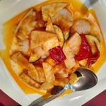 横浜中華街 中國上海料理 四五六菜館 別館 - 三種海鮮のXO醤炒め　2,750円