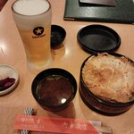 かつ半 - カツ丼と生ビール