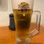 立ち呑み 庶民 大阪駅前第三ビル店 - 生ビール（300円『税込み』）