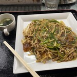一楽亭 - チンジャオロースあんかけ焼きそば
