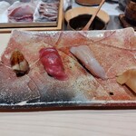 銀座のみこ寿司 - 穴子、中トロ、カンパチ