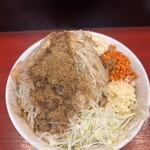 ラーメン鷹の目 東陽町店 - まぜそば大　全マシ