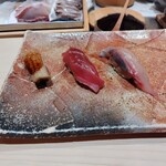 銀座のみこ寿司 - 穴子、中トロ、カンパチ
