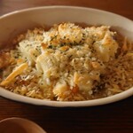 大介の店 - 有頭海老の頭の海老味噌を三回煮込んで抽出し、ホワイトソースに煮込みました。至高の逸品です。