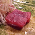 寿司一 - optio A30で撮影。鮪赤身(大間の本鮪)。