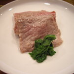 寿司一 - optio A30で撮影。鮪大トロ(湯引き)