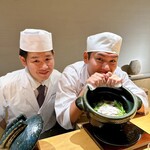 御料理 ふじ田 - お食事：鯛＆万願寺とうがらし