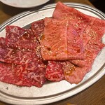 焼肉ふじ - 松阪牛の赤身、ミスジの焼きしゃぶ