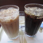 ドトールコーヒーショップ - ドリンク写真:アイス豆乳ラテとアイスコーヒー