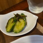 キッチン ブルー グローブ - お新香は昆布入り