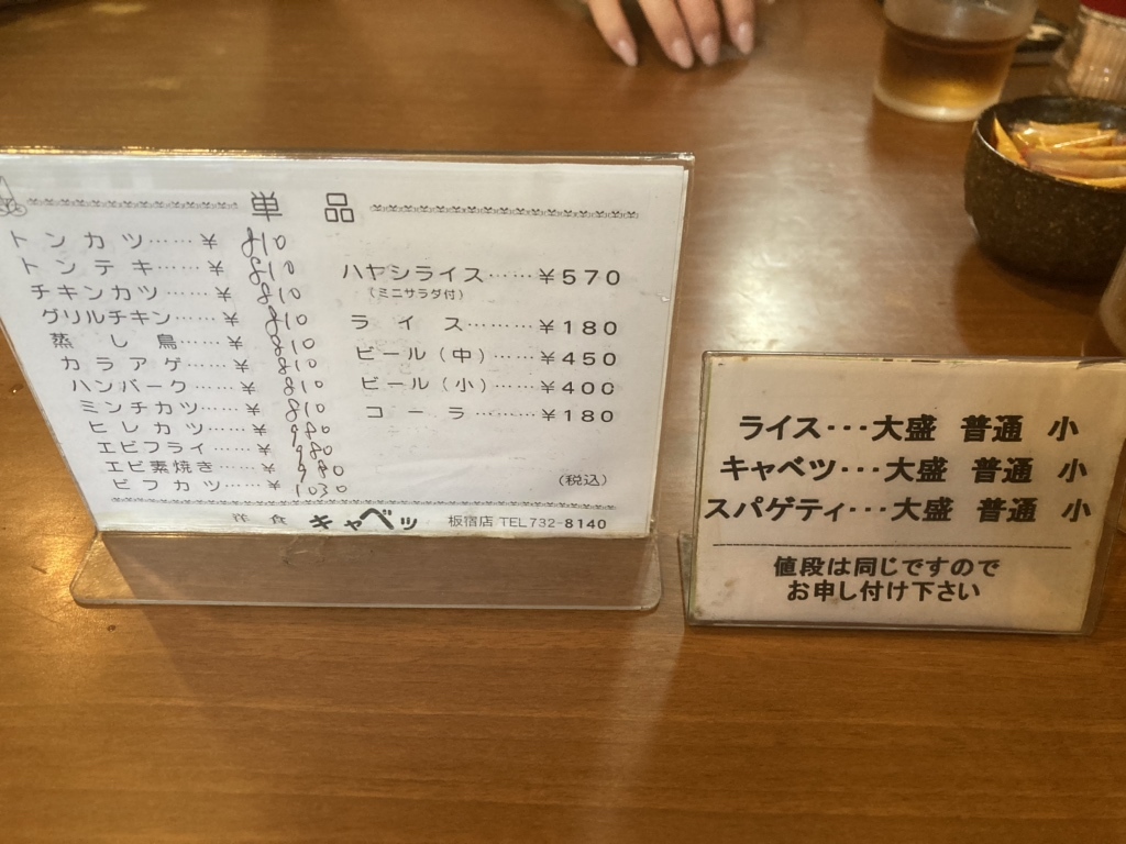 キャベツの店ページ 合言葉は 『うまい肉を、腹いっぱい。』 そして『とりあえず、肉