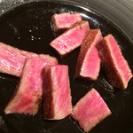 神楽坂 鉄板焼 中むら - Ａ５ランクの宮崎牛サーロインステーキ＆Ａ５ランク群馬県産黒毛和牛フィレステーキ