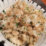 神楽坂 鉄板焼 中むら - ガーリックライス